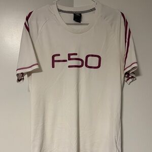 Adidas White and Burgundy Training Top